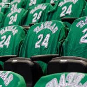 MARK AGUIRRE RETIREMENT T SHIRT Green Mavericks TEE